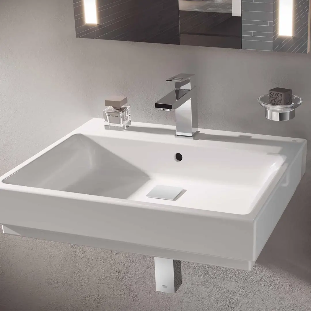 Grohe Cube Keramische Wastafel 60x49cm Wit - afbeelding 6 van 6