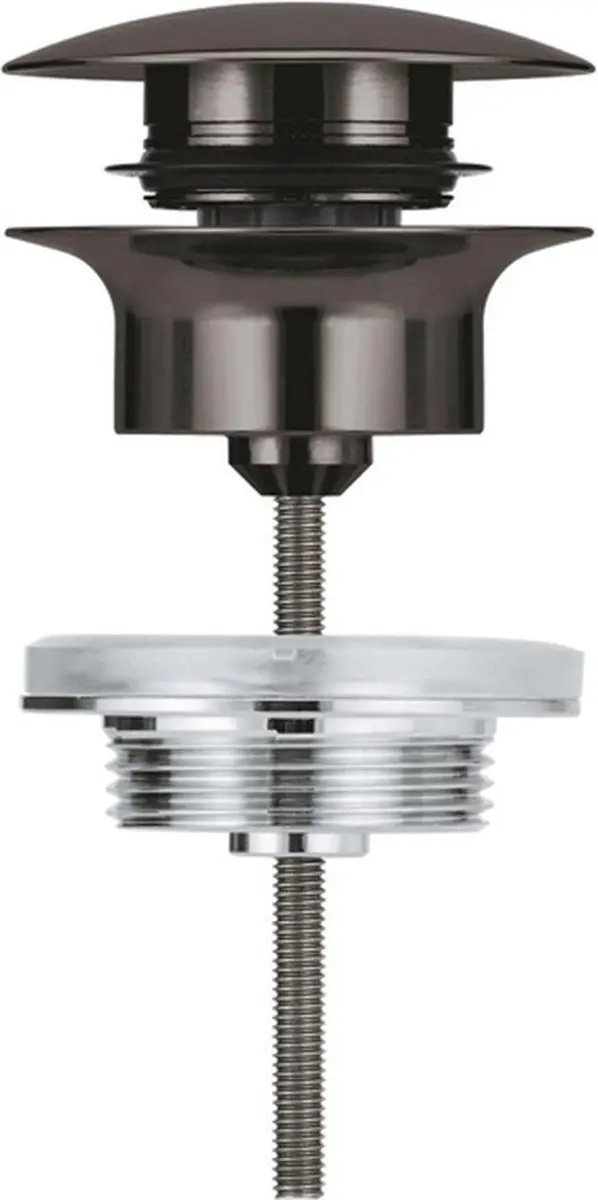GROHE Afvoergarnituur 65807A00 - Push-open - Hard Graphite - afbeelding 3 van 6