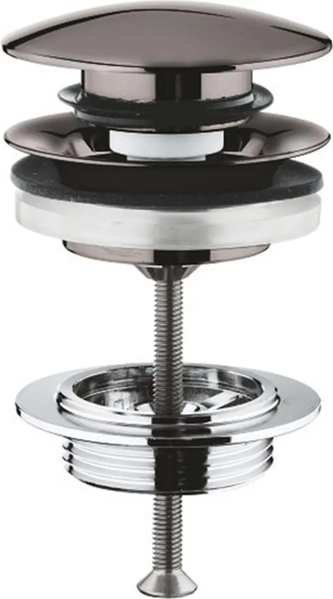 GROHE Afvoergarnituur 65807A00 - Push-open - Hard Graphite - afbeelding 2 van 6