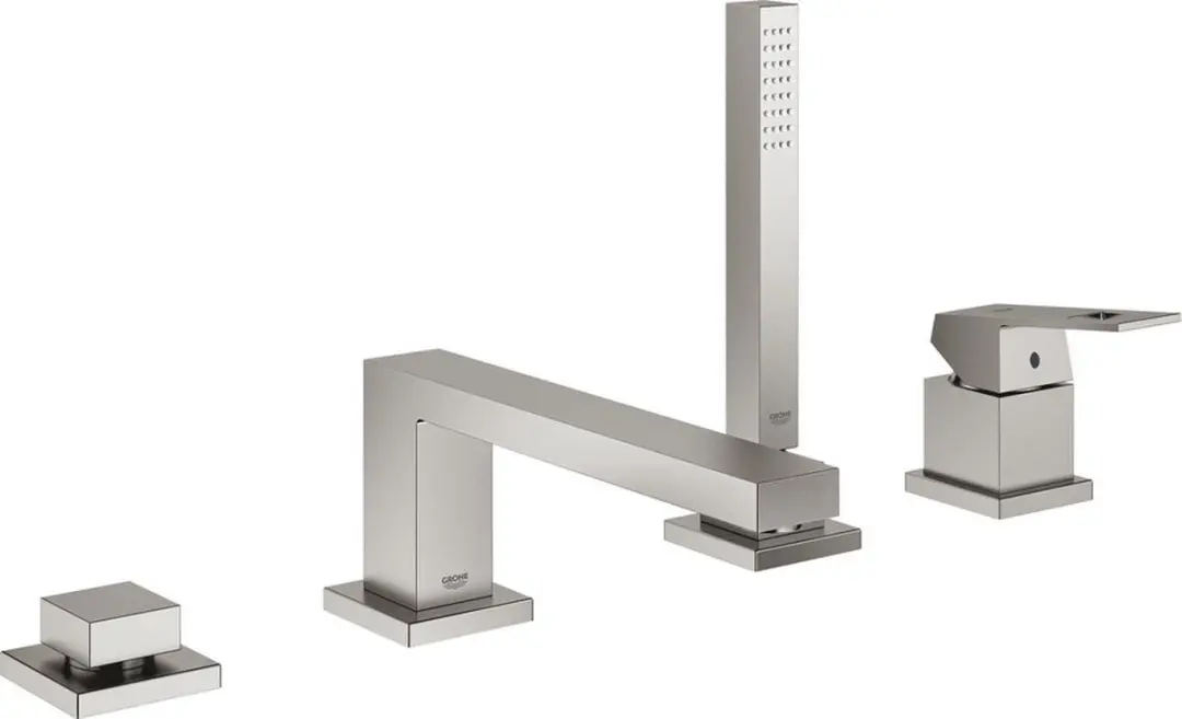 Grohe Eurocube afbouwdeel v. 4-gats badrandkraan supersteel