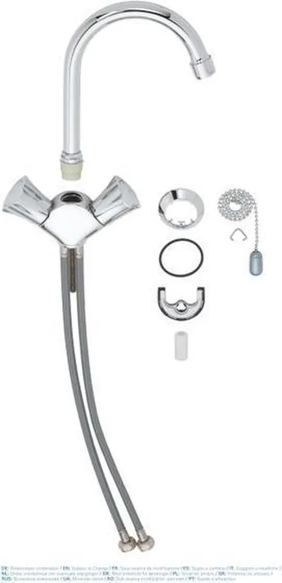 GROHE Costa-L Wastafelkraan Chroom - afbeelding 6 van 6