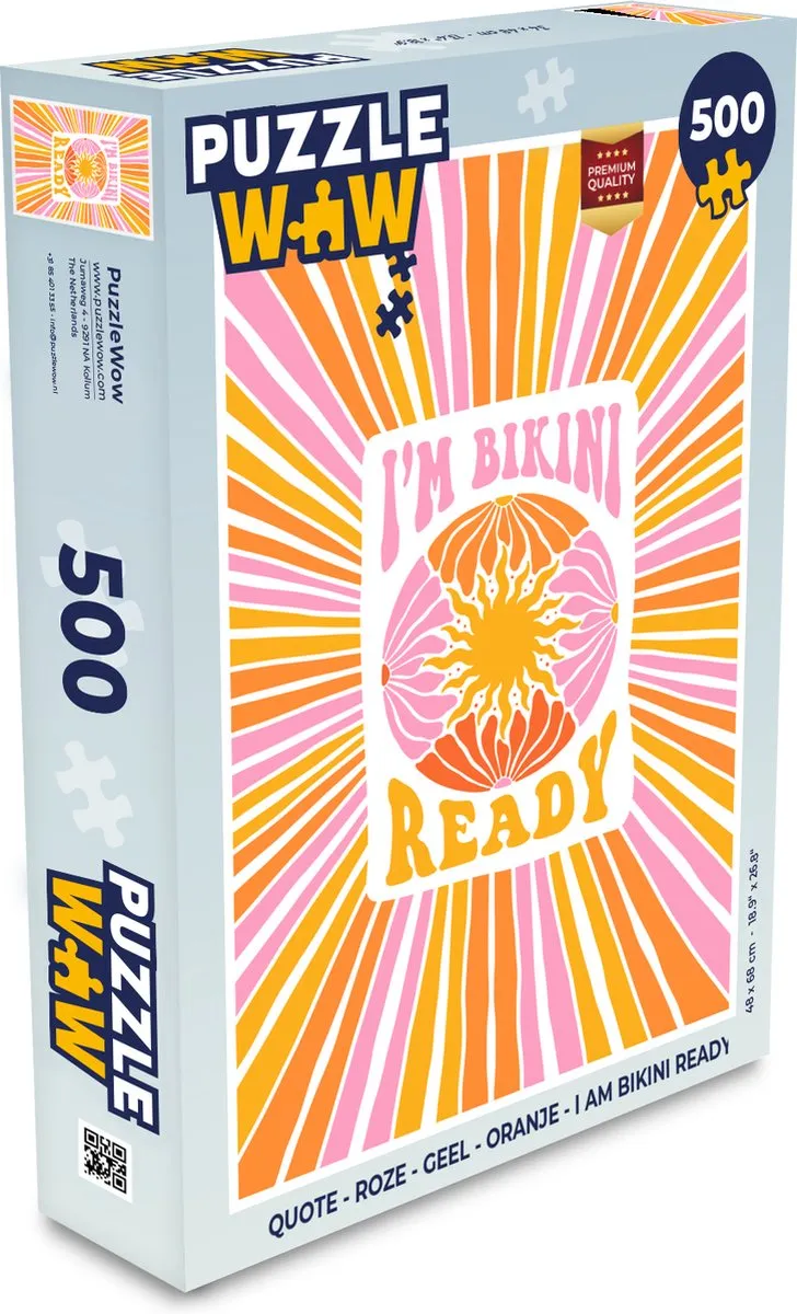 PuzzleWow Quote Legpuzzel 500 Stuks