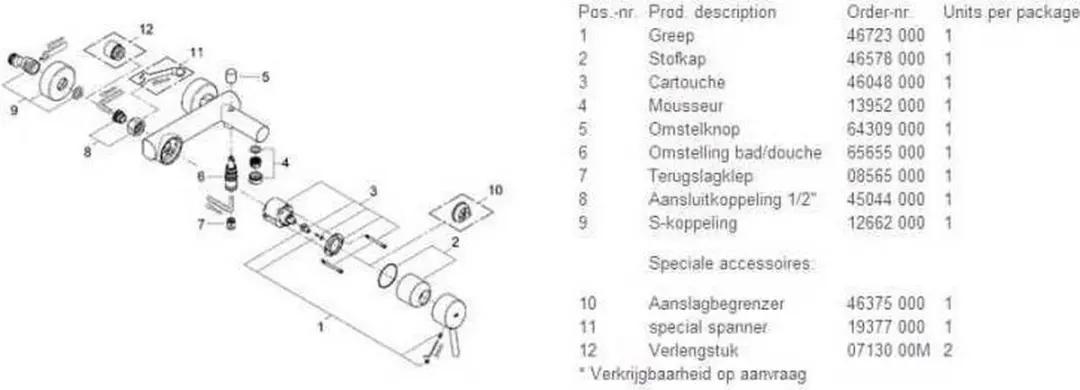 Grohe Concetto Badkraan 15cm - Chroom - afbeelding 6 van 6