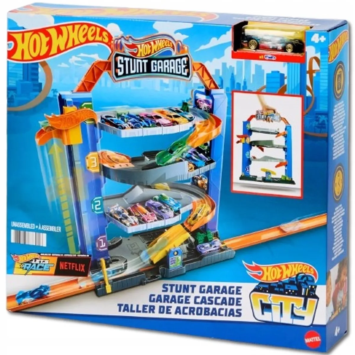 Hot Wheels Stuntgarage Speelgoedgarage met Lift