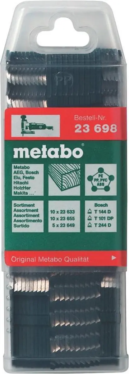 Metabo 623698000 Assortiment Zaagbladen Hout