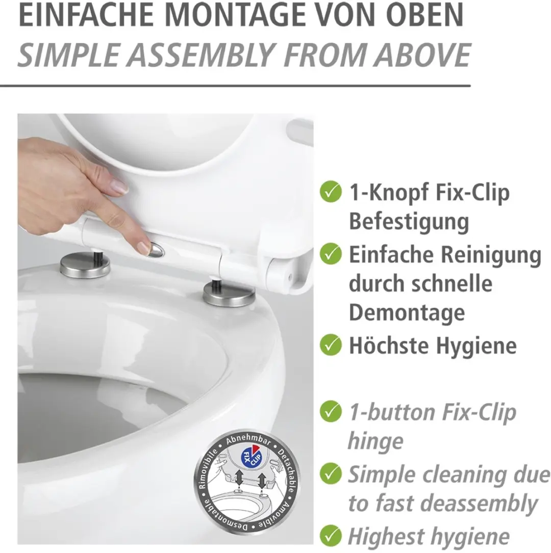 Wenko WC-deksel Lily - 1 Stuks - afbeelding 5 van 6