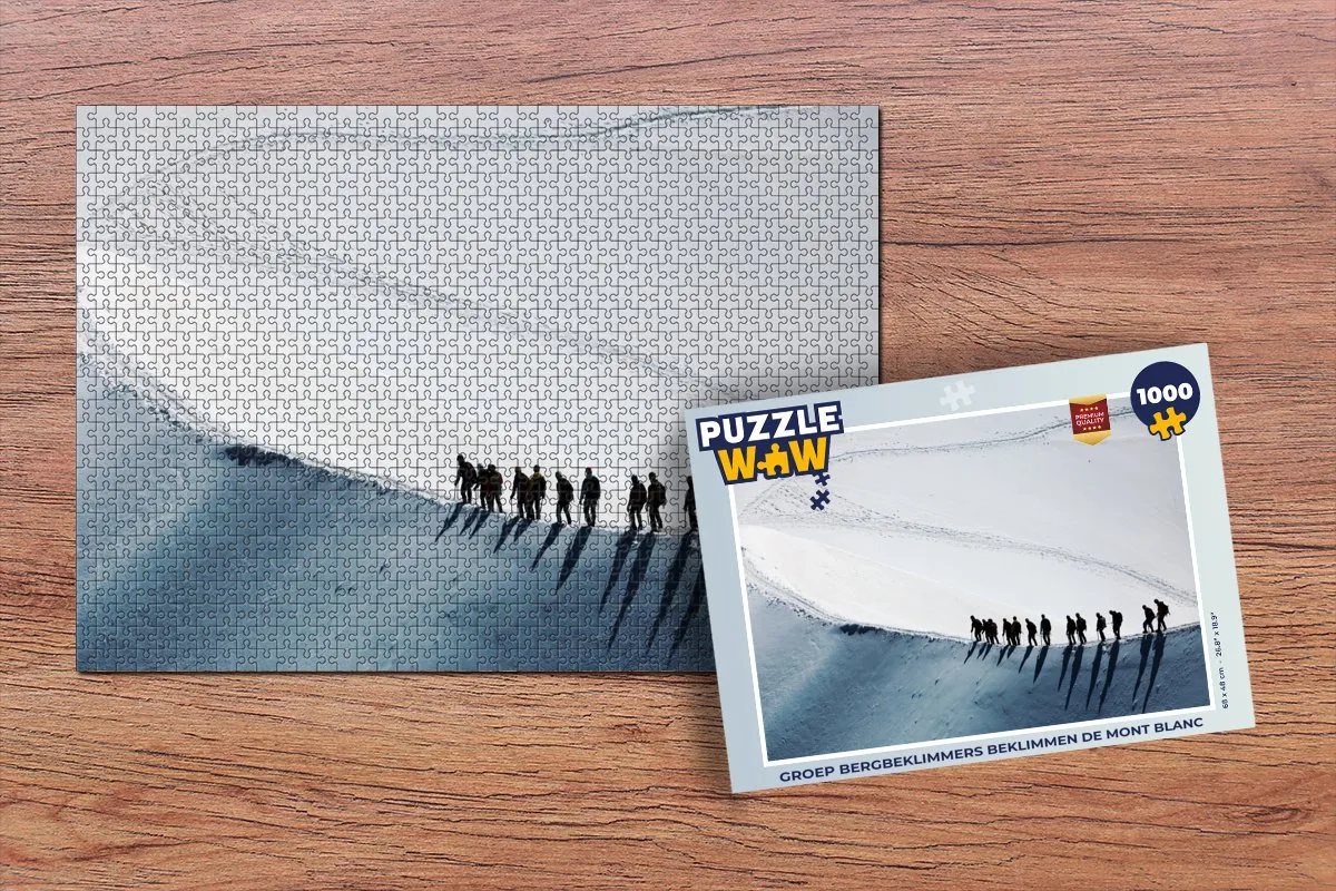 PuzzleWow Mont Blanc Legpuzzel 1000 Stuks - Multicolor