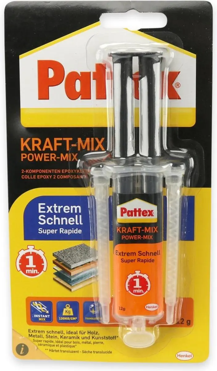 Pattex Kraft-Mix 2-componenten epoxy lijm