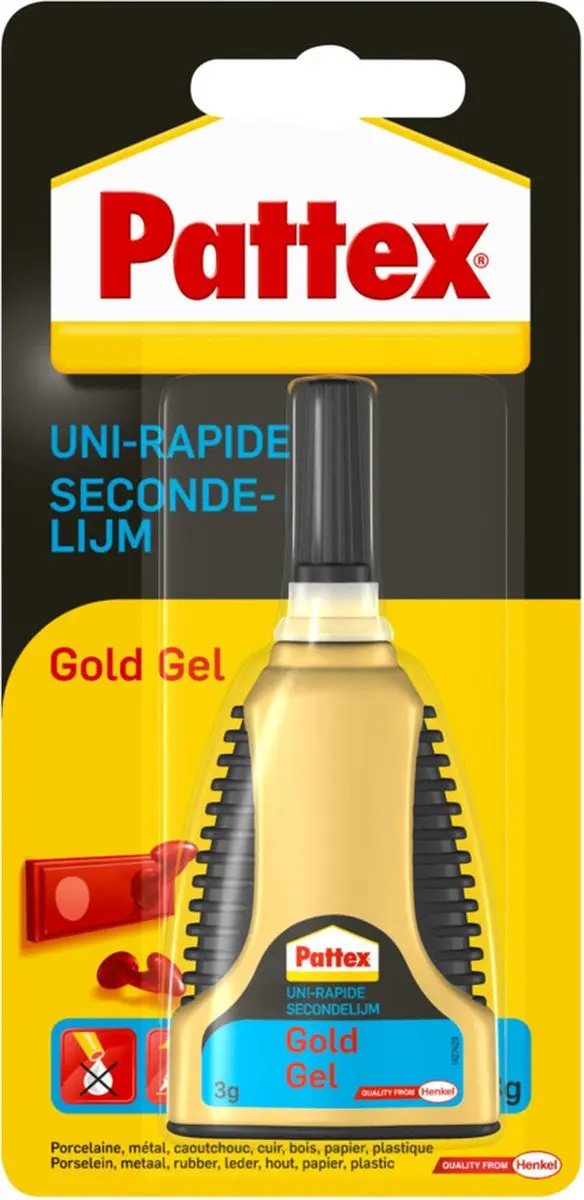 12x Pattex Secondelijm Gold Gel