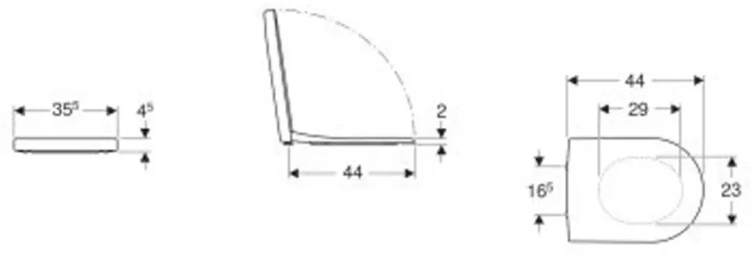 Geberit iCon WC-zitting 574120000 - Wit Glans - afbeelding 5 van 6