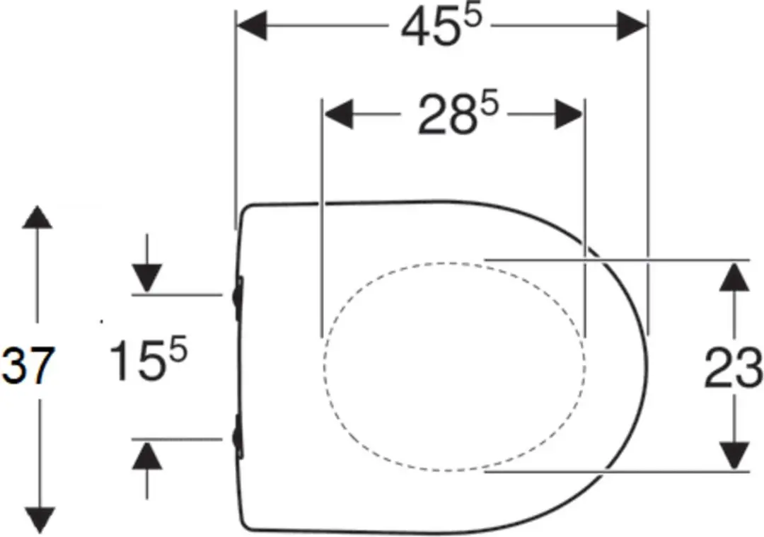 Geberit Renova Closetzitting Glanswit - Softclose - afbeelding 4 van 6