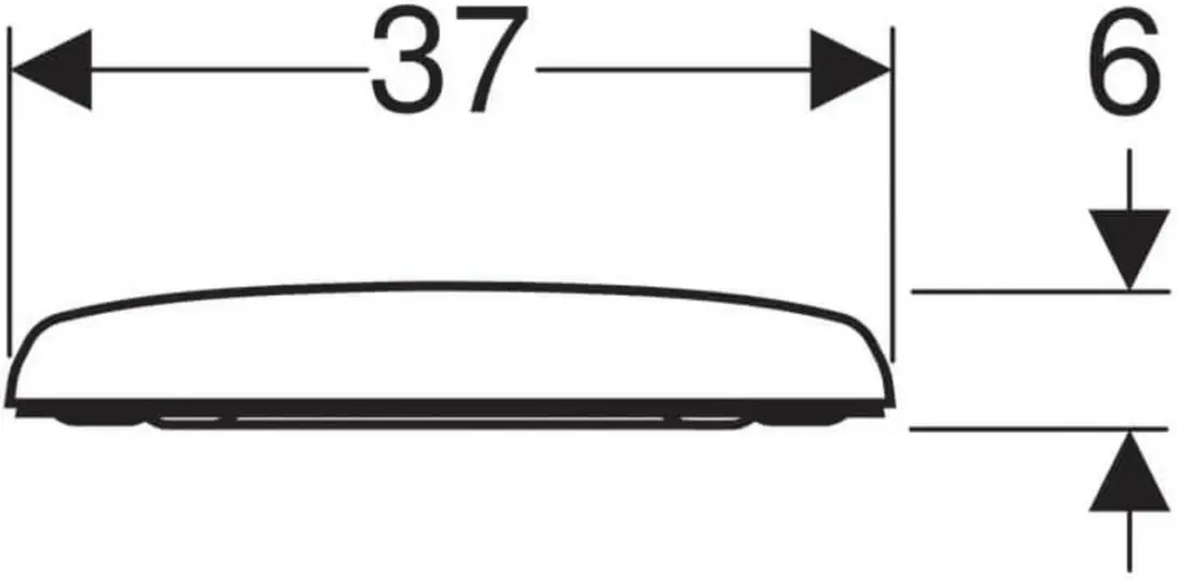Geberit Renova Closetzitting Glanswit - Softclose - afbeelding 6 van 6