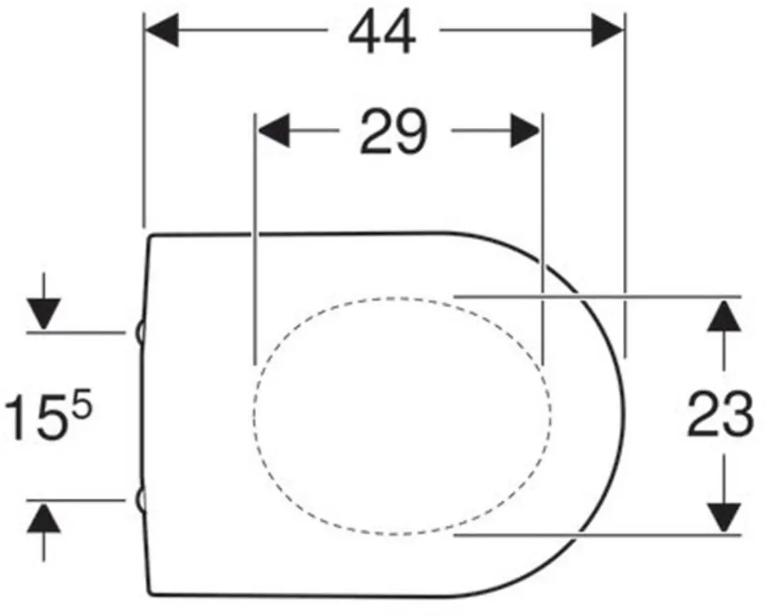 Geberit Renova Closetzitting Glanswit - Softclose - afbeelding 2 van 6