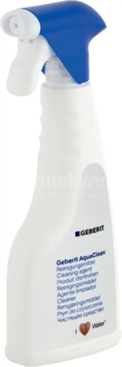 Geberit AquaClean reinigingsmiddelset: reinigingsmiddel en reinigingsdoek