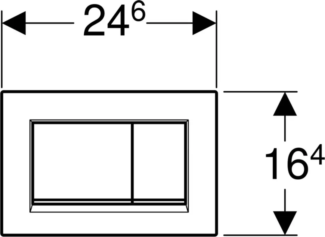 Geberit Sigma20 Bedieningsplaat Mat Chroom - afbeelding 3 van 6