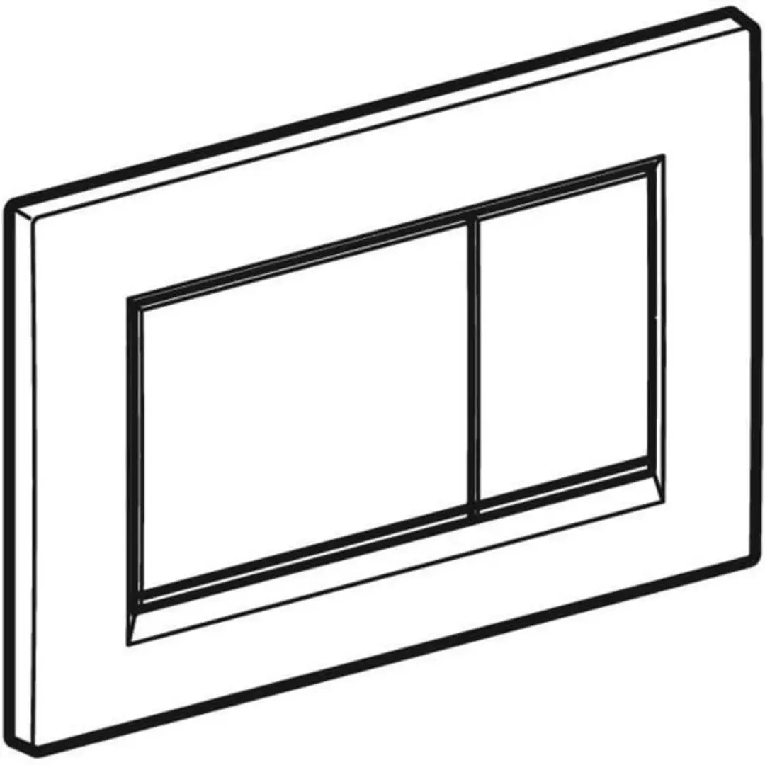 Geberit Sigma20 Bedieningsplaat Mat Chroom - afbeelding 2 van 6