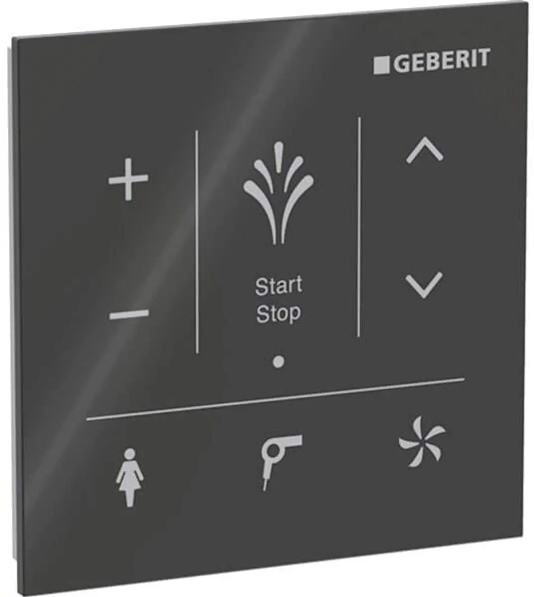 Geberit AquaClean Bedieningspaneel 9.3x9.3cm Zwart - afbeelding 6 van 6