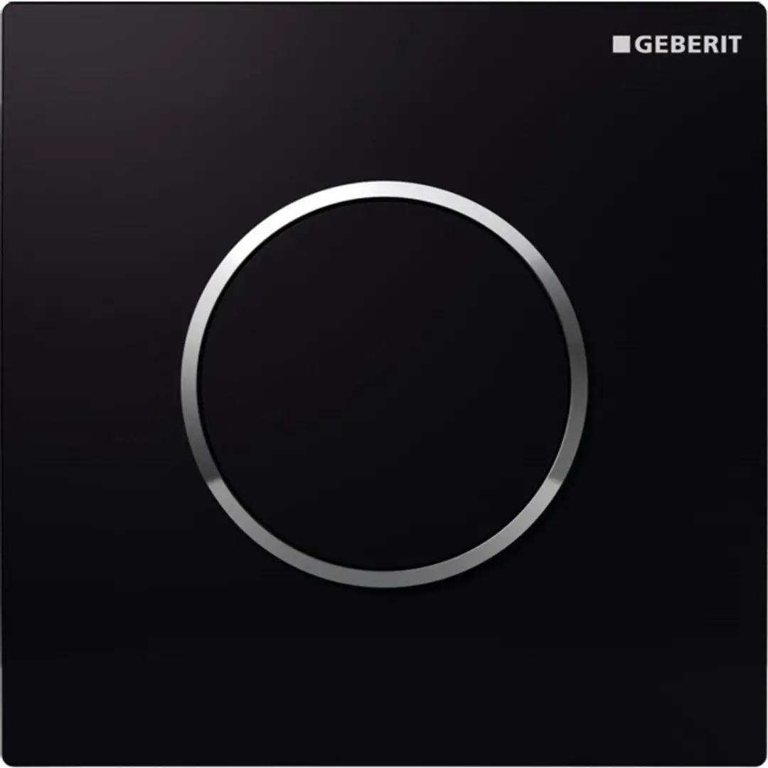 Geberit Type 10 Urinoir Bedieningsplaat Pneumatisch - Zwart/Chroom - afbeelding 5 van 6