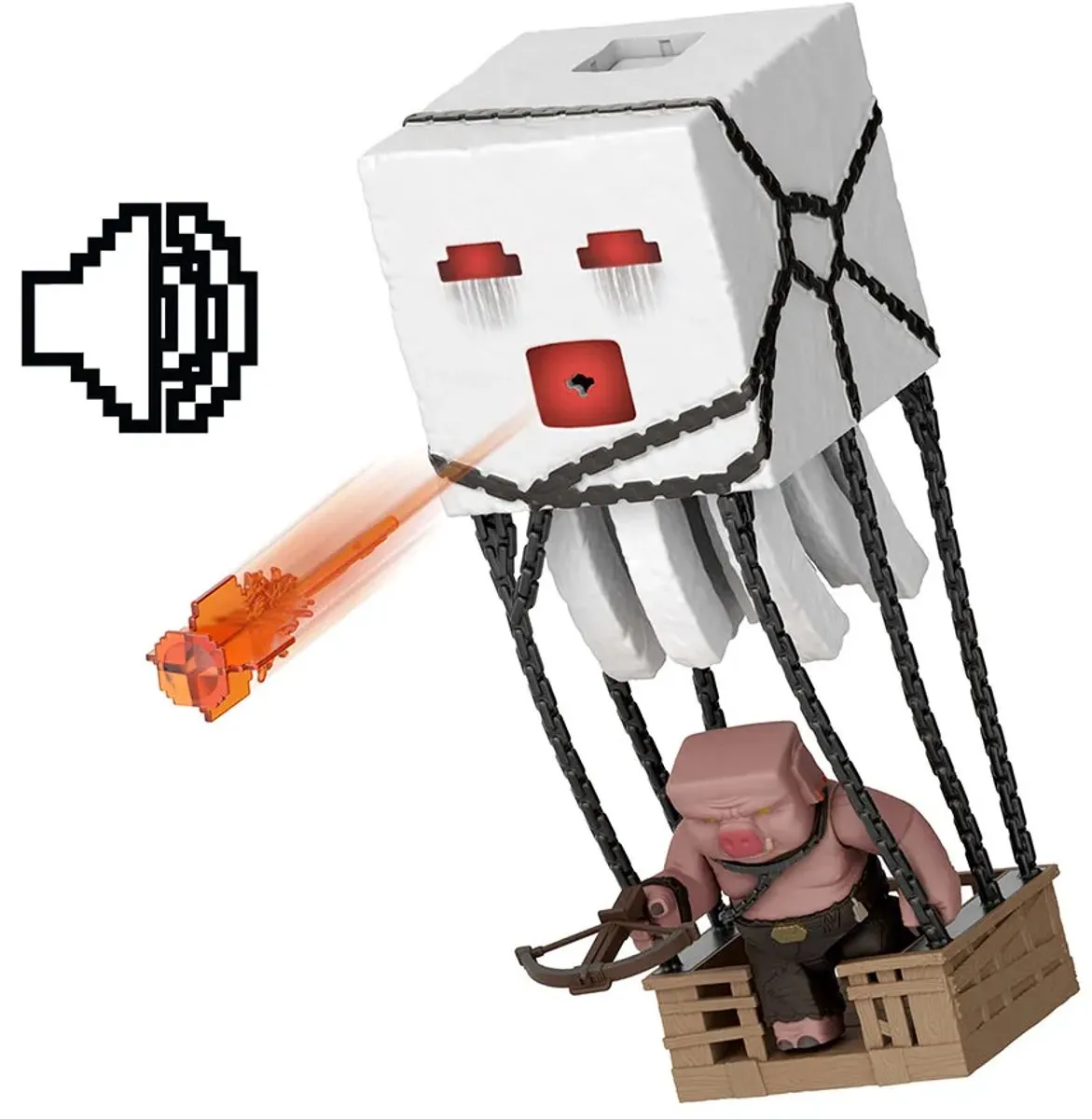Minecraft Ghast Actiefiguur - Licht/Geluid - MATTJFB69 - Multi