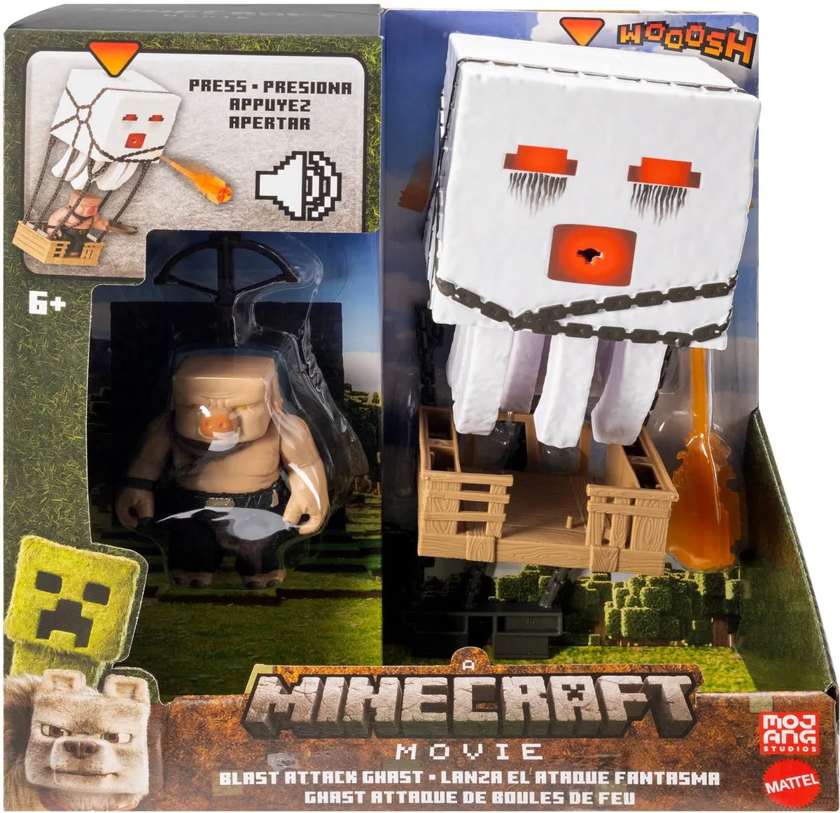 Minecraft Ghast Actiefiguur - Licht/Geluid - MATTJFB69 - Multi