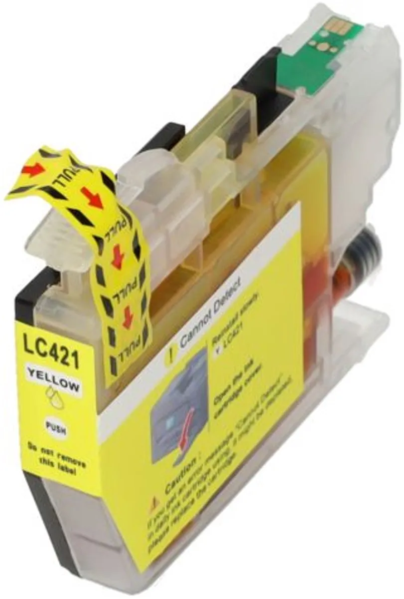 PrintAbout LC-421Y Inktcartridge Geel - 9ml - o.a. Brother/Epson/HP