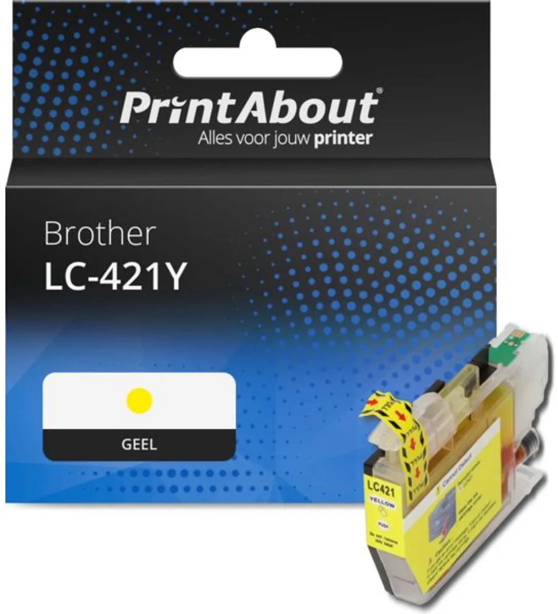 PrintAbout LC-421Y Inktcartridge Geel