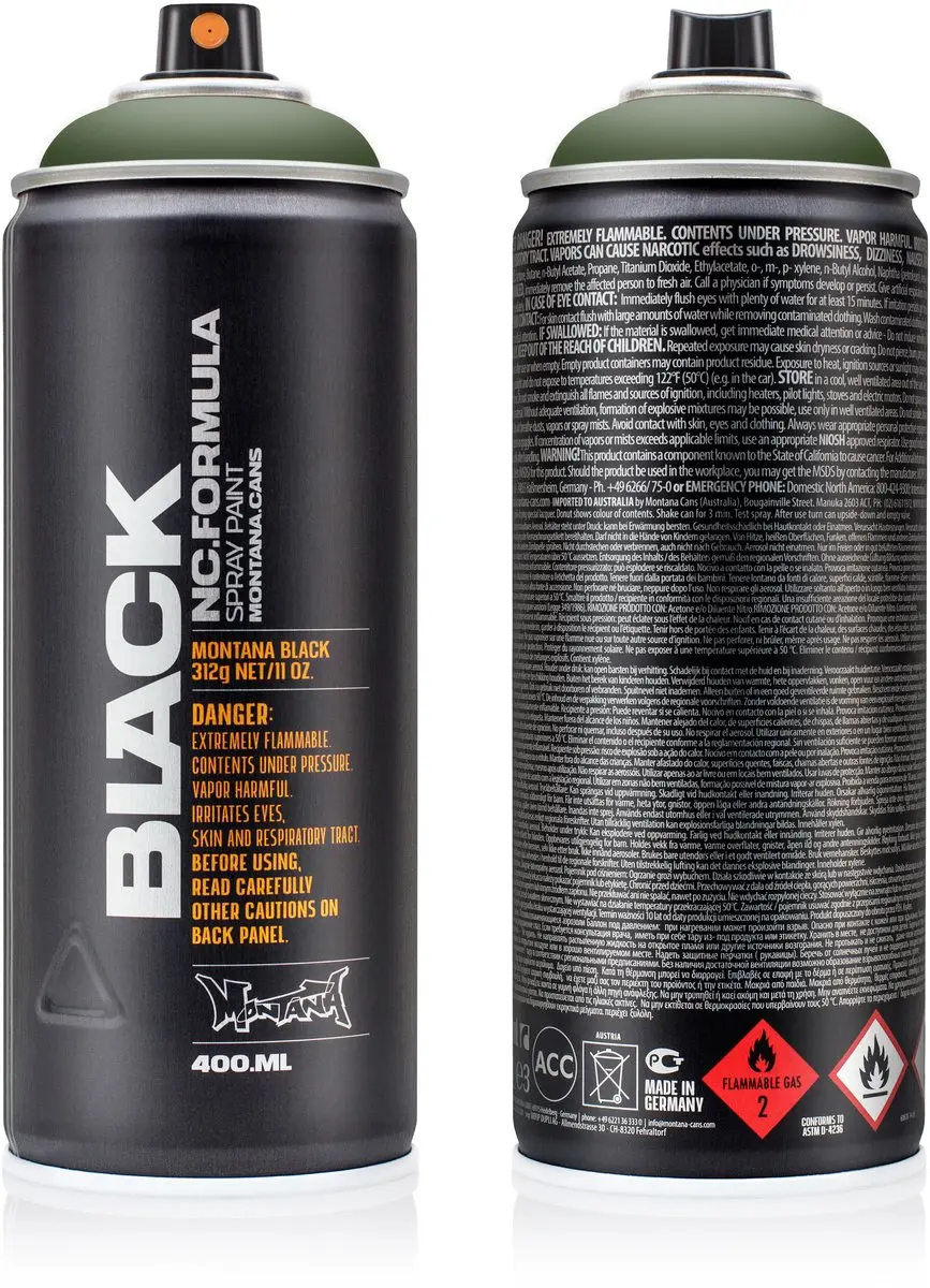 Montana BLACK 6730 Toad spuitbus 400ml