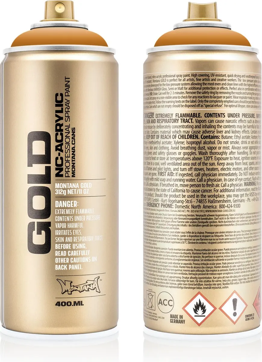 Montana GOLD G1250 Terra spuitbus 400ml
