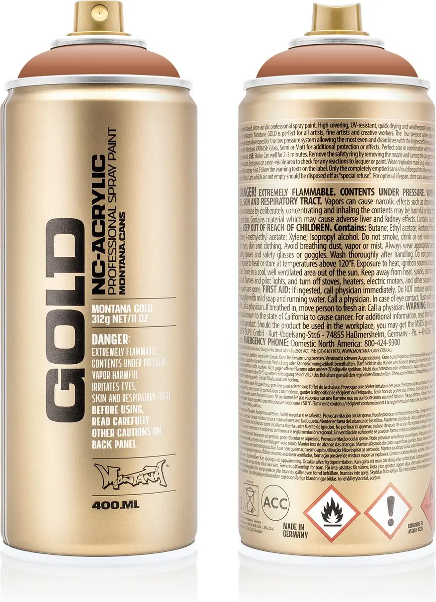 Montana GOLD G8090 Nougat spuitbus 400ml