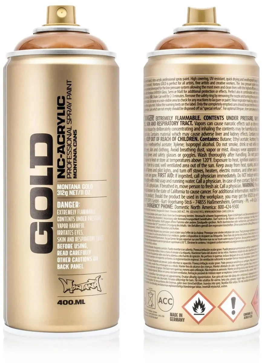 Montana GOLD Transparent Hazelnut T8310 spuitbus 400ml