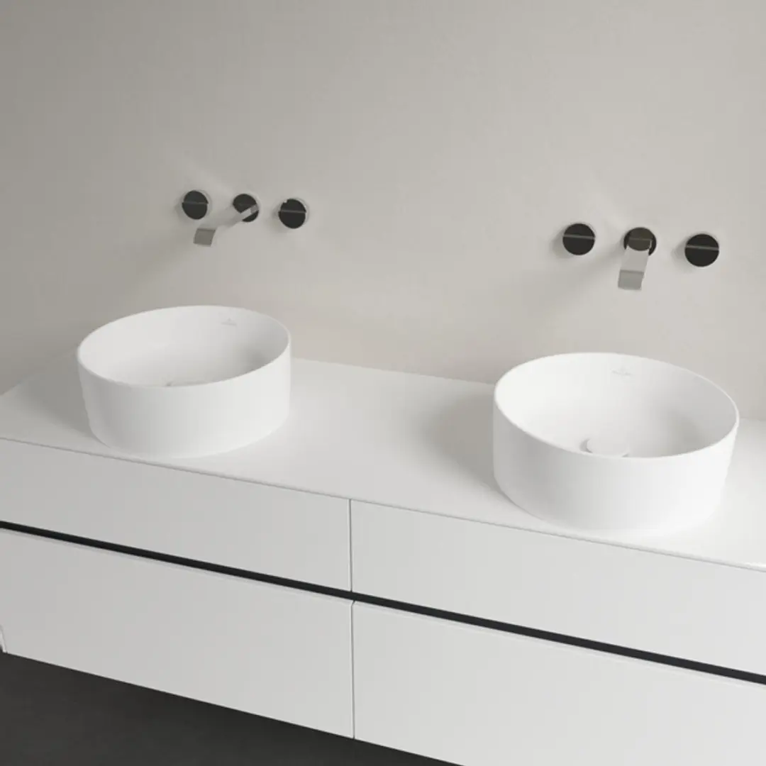 Villeroy & Boch Collaro Spoelbak Ø40cm Stone Wit - afbeelding 4 van 6