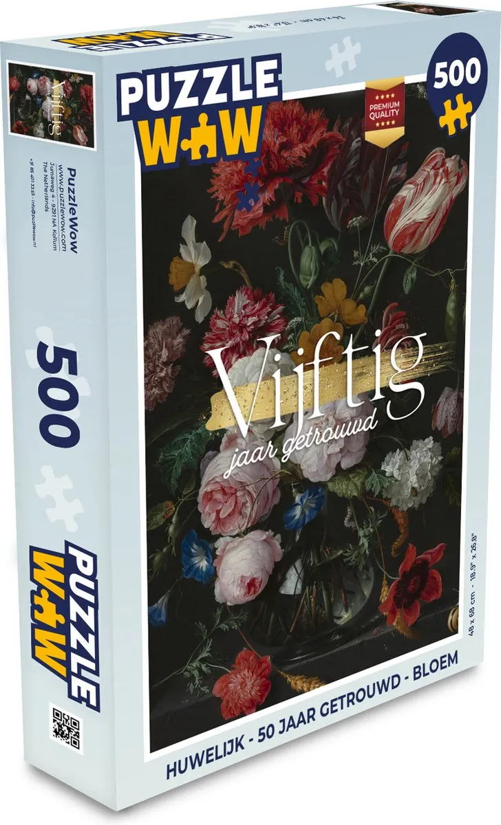 PuzzleWow Spreuken Jubileum Legpuzzel 500 Stuks