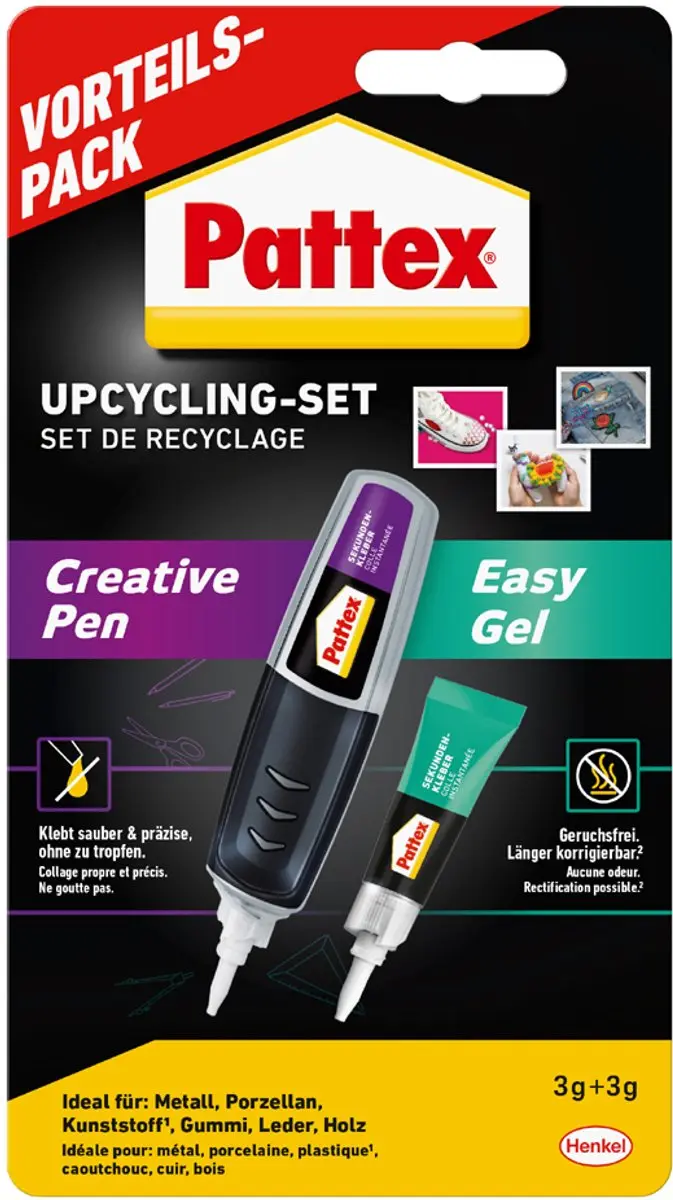 Pattex secondelijm upcycling set, voordeelverpakking