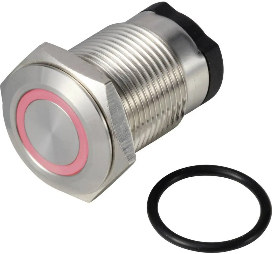 Tru Components TC-13224164 Druktoets 36V Rood