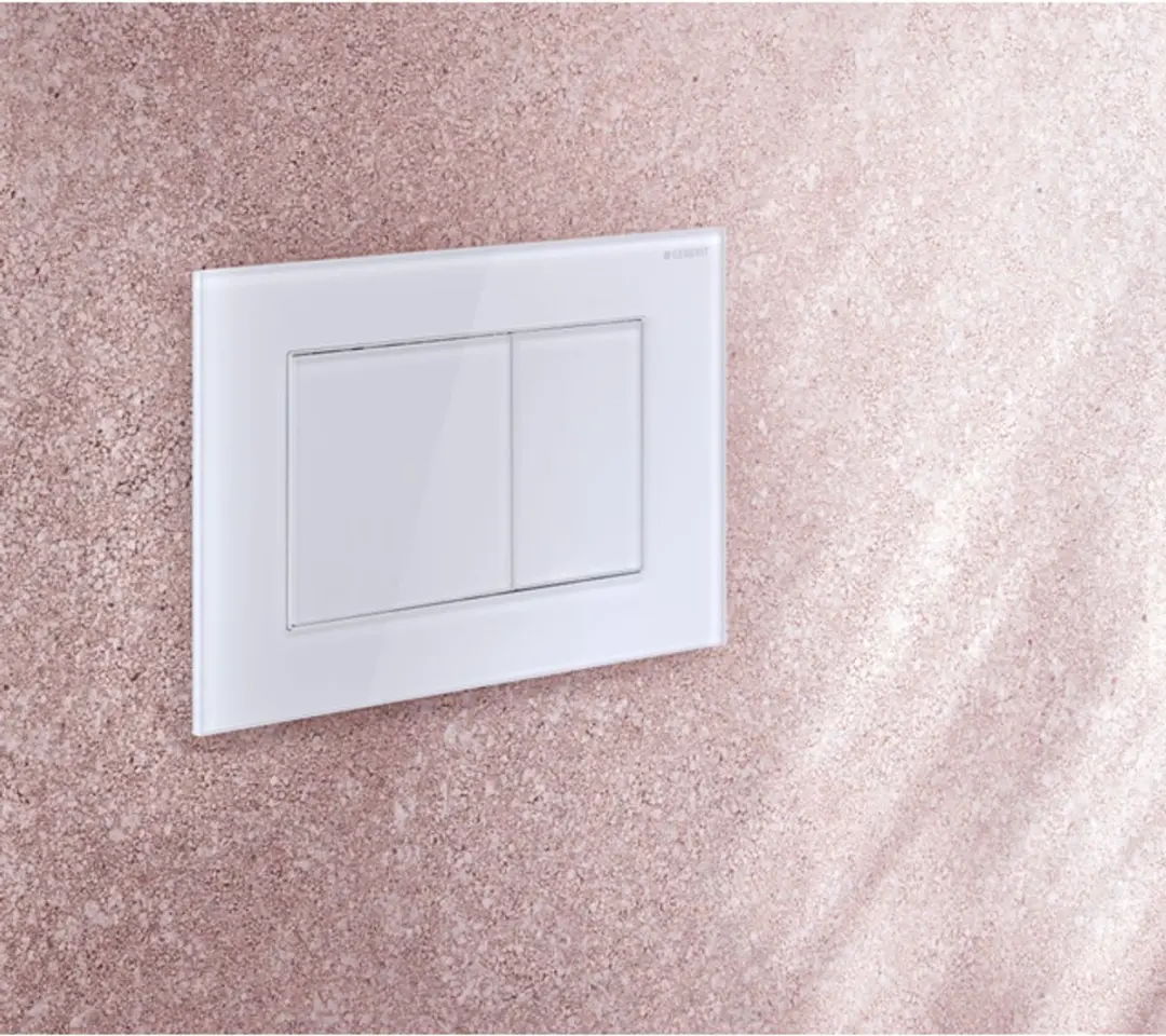 Geberit Sigma40 Bedieningsplaat 2-toets - Wit Glans - afbeelding 2 van 6