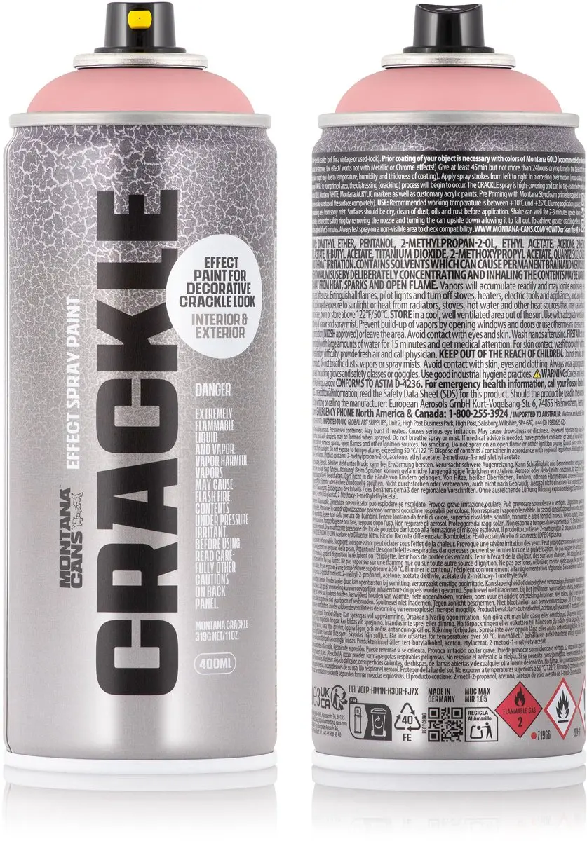 Montana CRACKLE Verf Pink Spuitbus 400ml