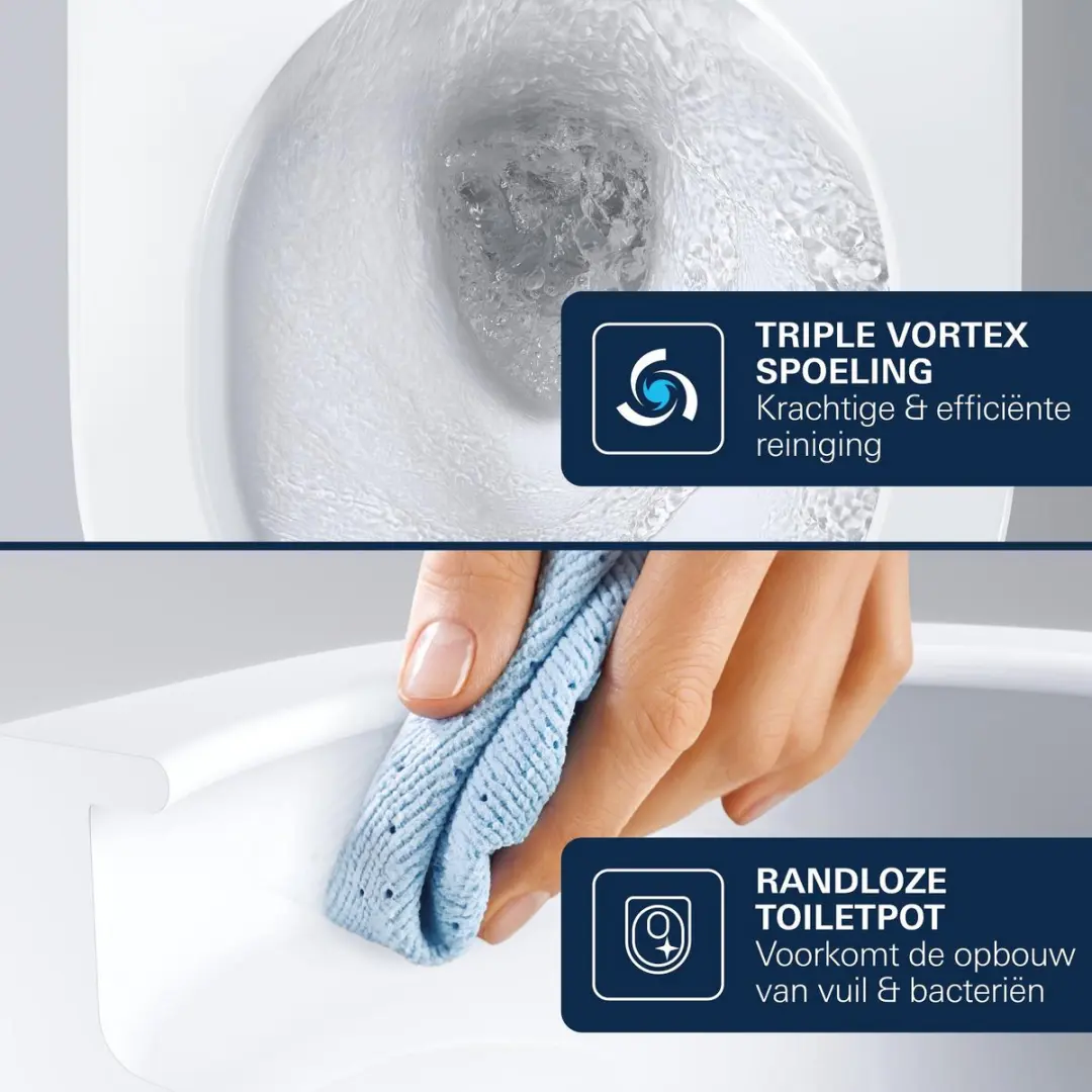 GROHE Essence Hangend Toilet 105535SH00 - Wit - afbeelding 5 van 6