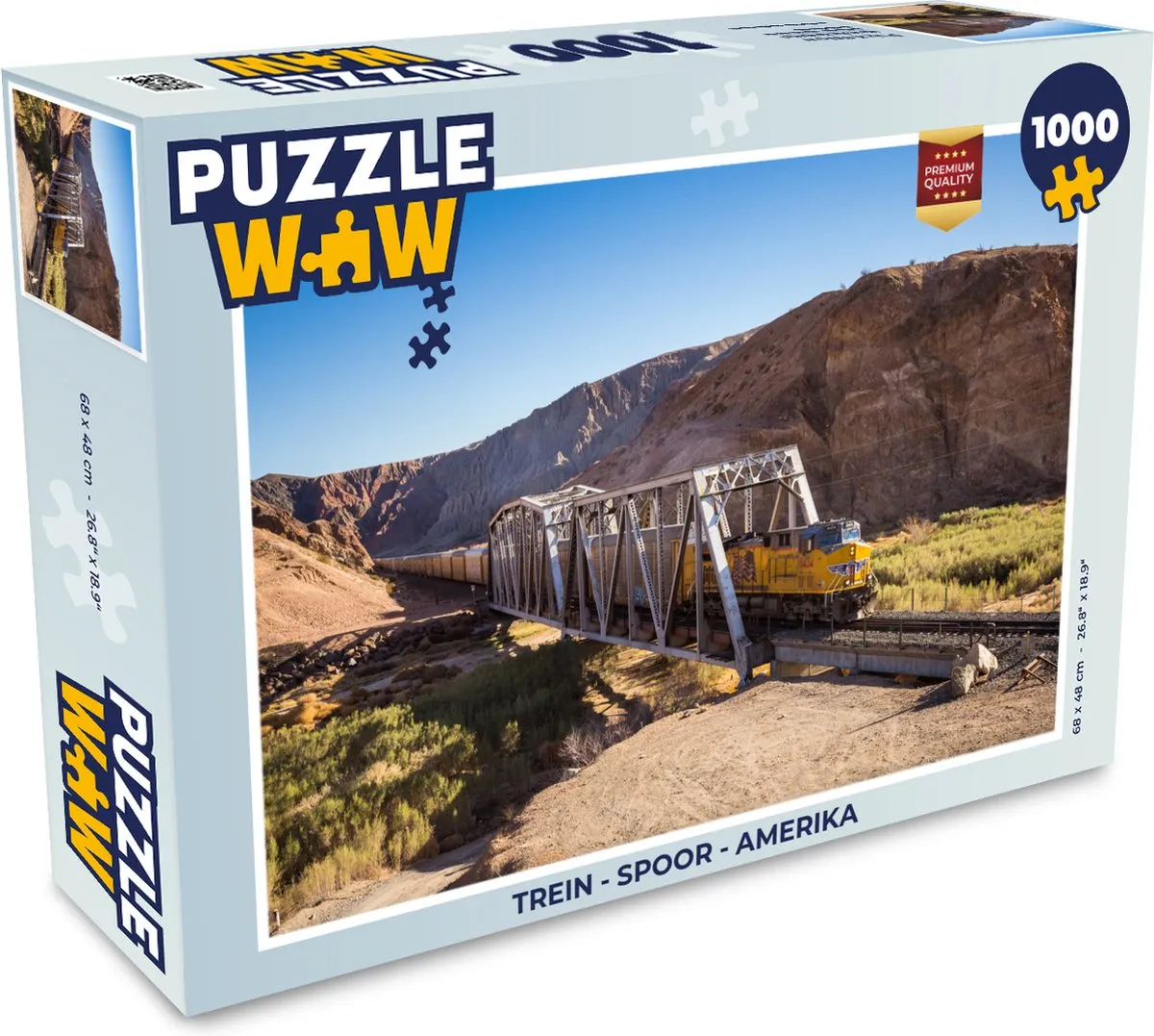 PuzzleWow Legpuzzel Amerika 1000 Stuks