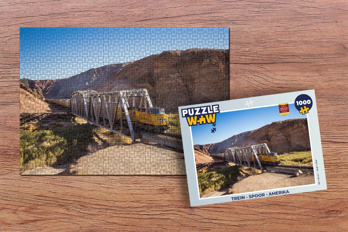 PuzzleWow Legpuzzel Amerika 1000 Stuks - Multicolor
