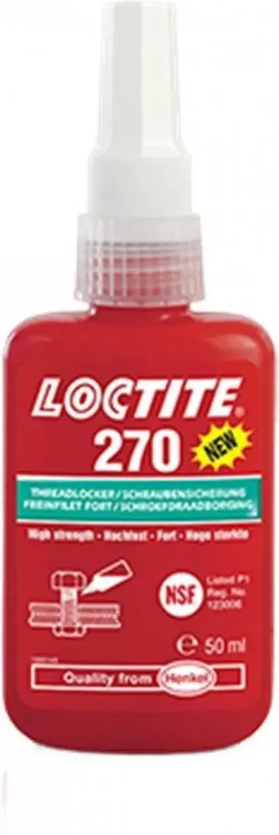 Loctite 270 Schroefdraadborgmiddel Rood 50ml - afbeelding 3 van 4