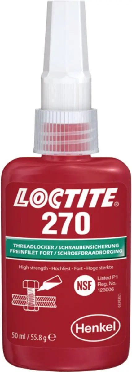 Loctite 270 Schroefdraadborgmiddel Rood 50ml