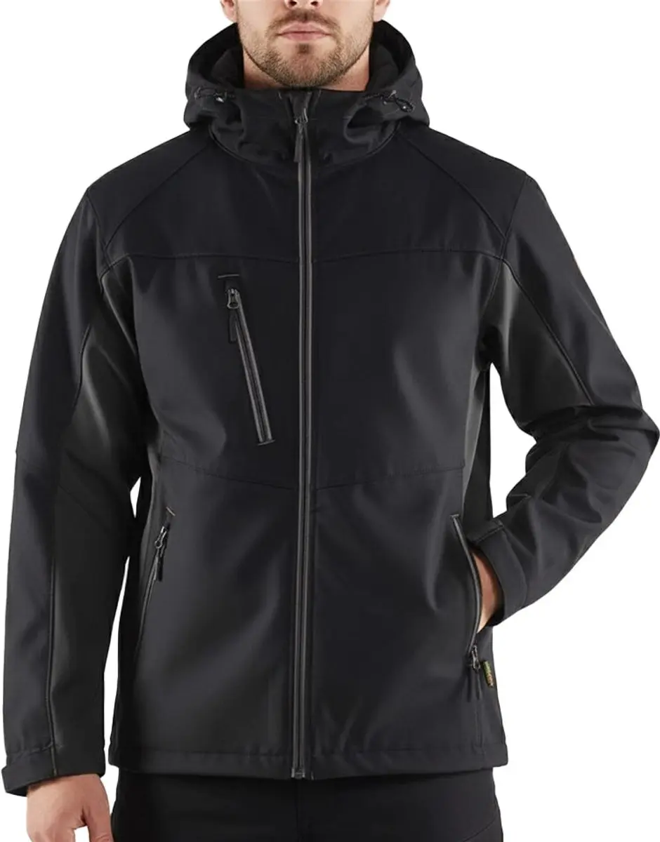 Blåkläder 4753 Softshell Jack - Zwart/Donkergrijs - afbeelding 2 van 4