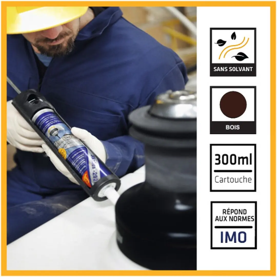 Sika Sikaflex-291i 300ml Lijmkit - Bruin - afbeelding 2 van 6