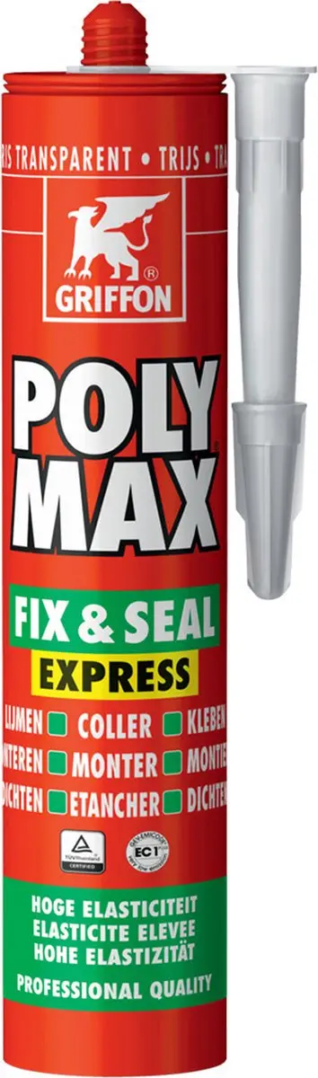 GRIFFON Polymax Fix&Seal Express Trijs montagekit en afdichtingskit koker 300 gr