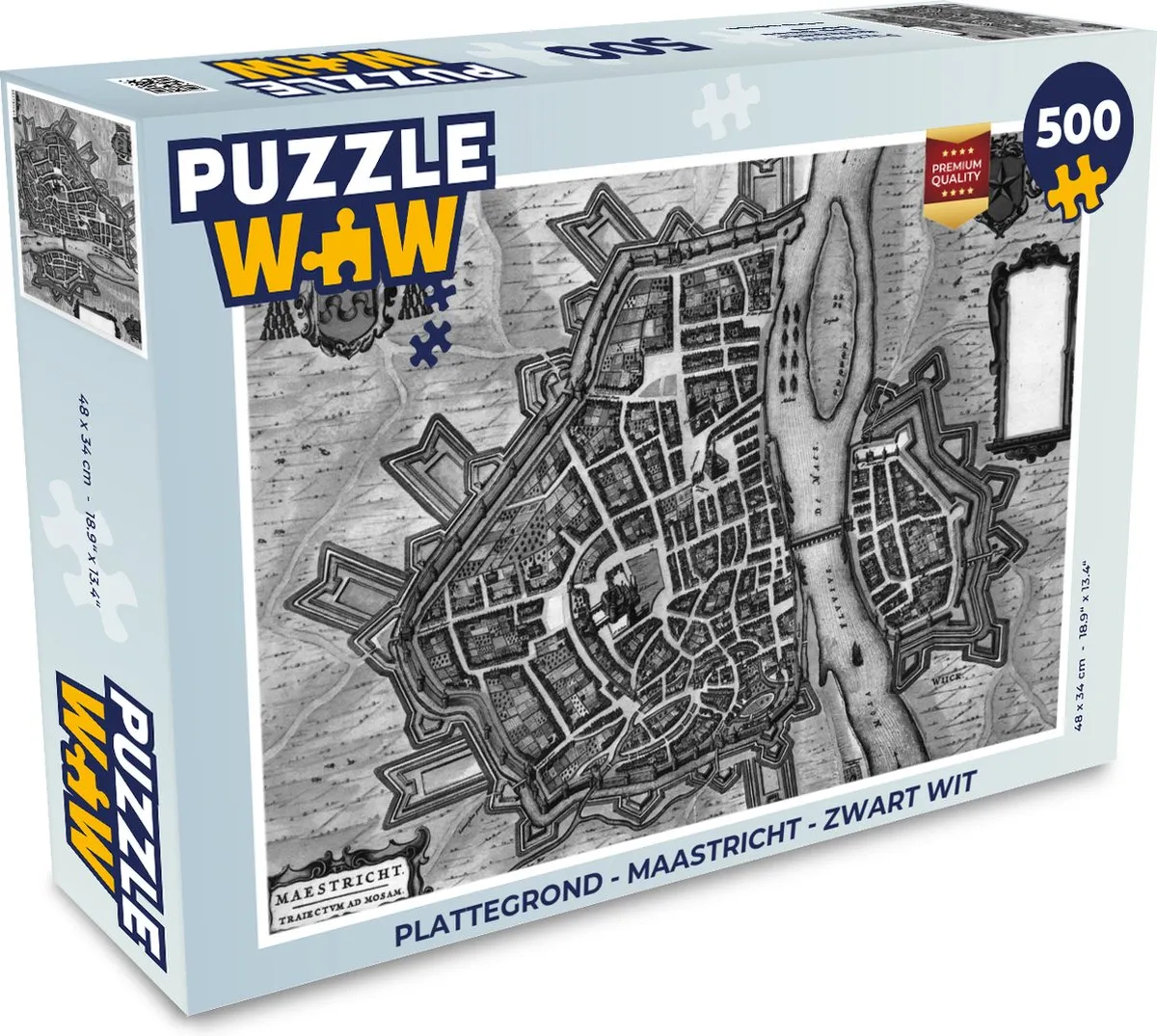 PuzzleWow Maastricht Legpuzzel 500 Stuks