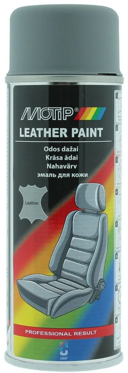 MoTip Leerverf GRIJS spuitbus 200ml