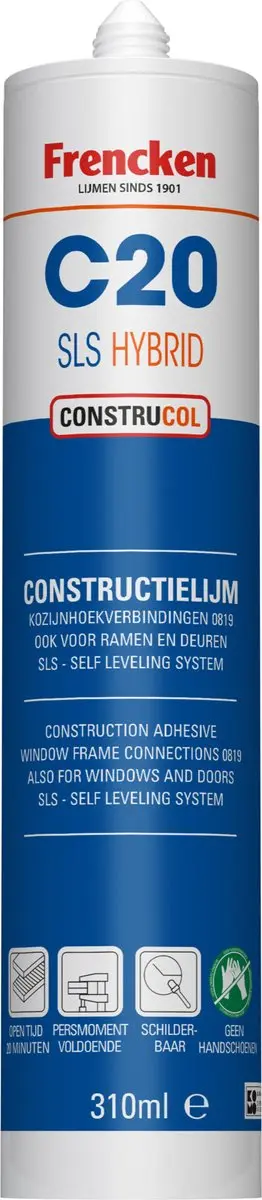 Frencken Kozijnenlijm 0819 SLS 310ml - afbeelding 2 van 6