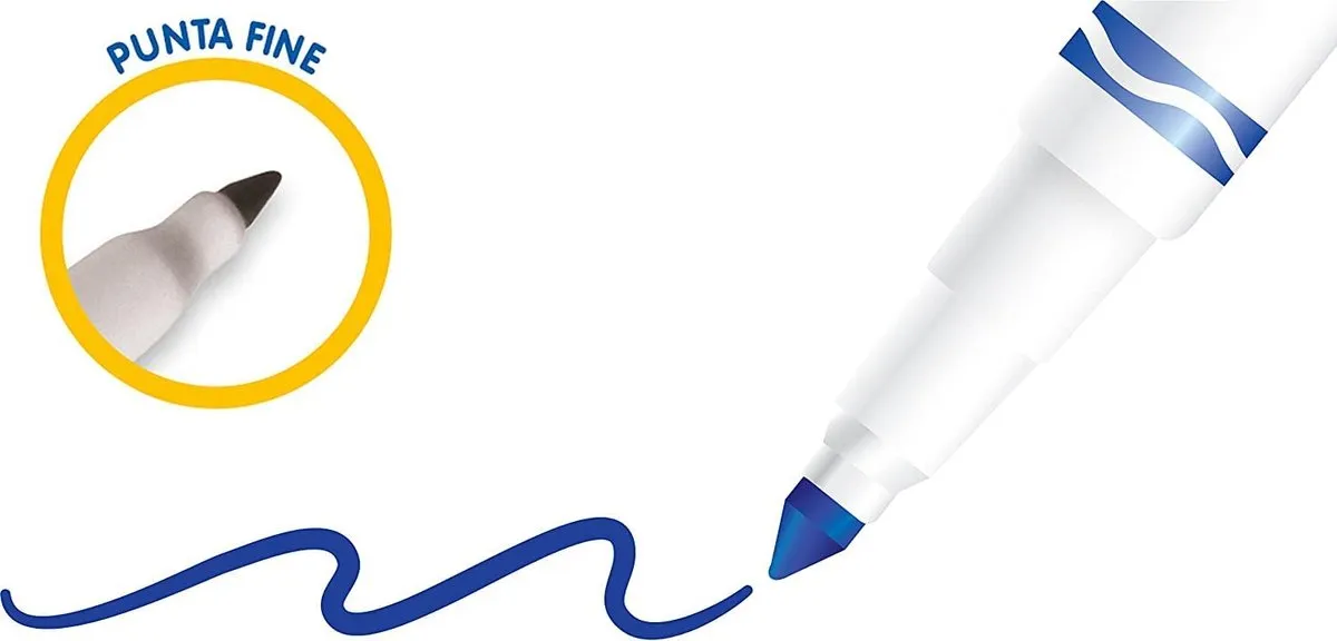 Crayola Afwasbare Viltstiften 12 Stuks - Veelkleurig