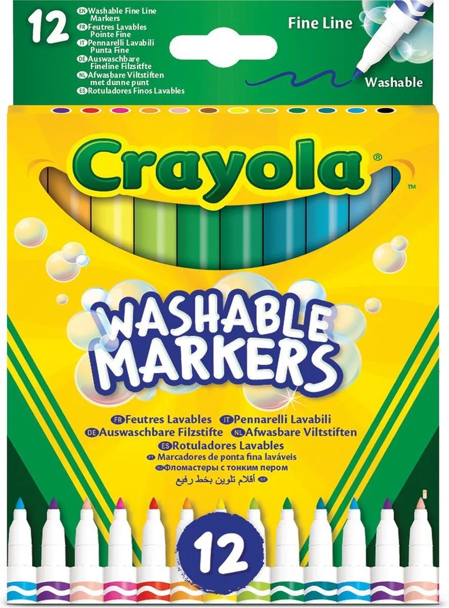 Crayola Afwasbare Viltstiften 12 Stuks