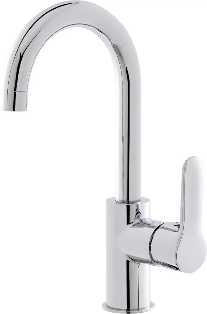 Saqu Dream Wastafelkraan 21cm Hoge Uitloop - Chroom - afbeelding 2 van 6